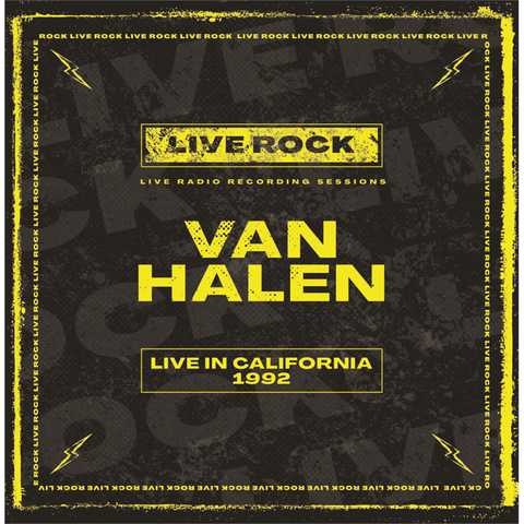 VAN HALEN - LIVE ROCK: CALIFORNIA 1992 (2LP – 2022)