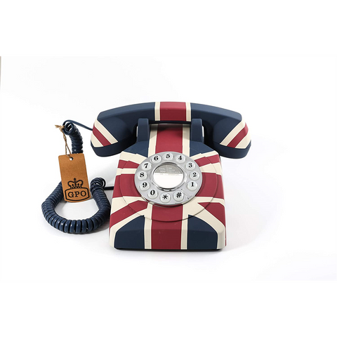 GPO - TELEFONO UNION JACK - 1970UNIONJACK - TELEFONO VINTAGE - GPO BANDIERA INGLESE - 1970UNIONJACK