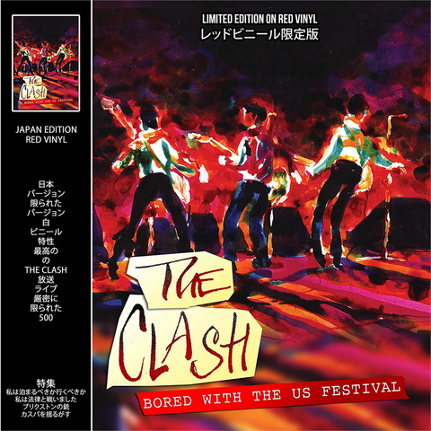 THE CLASH - BORED WITH THE USA THE US FESTIVAL (LP - red vinyl)