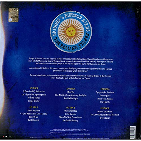 THE ROLLING STONES - BRIDGES TO BUENOS AIRES (3LP - 2019)