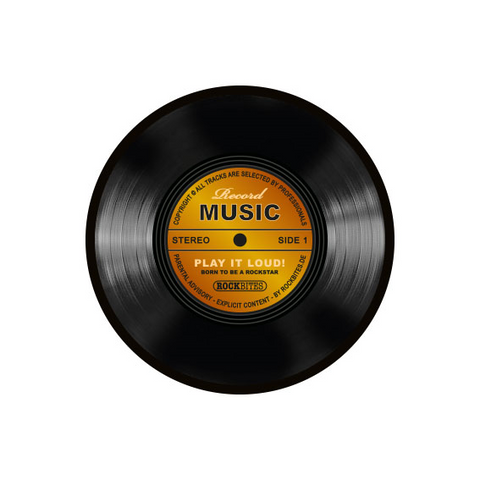 TAPPETINO MOUSE Â€“ MOUSEPAD - RECORD MUSIC (vinile) – orange
