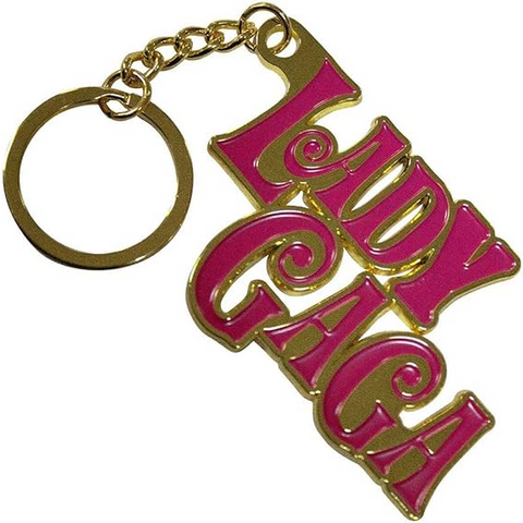 LADY GAGA - LADY GAGA SWIRLY LOGO - KEYCHAIN | PORTACHIAVI IN METALLO