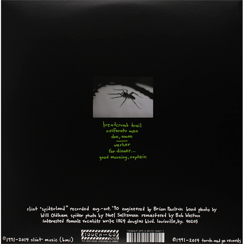 SLINT - SPIDERLAND (LP - dvd+download+book | rem’14 - 1991)