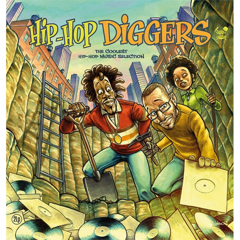 HIP-HOP DIGGERS - ARTISTI VARI - THE COOLEST HIP-HOP MUSIC SELECTION (2LP - 2021)