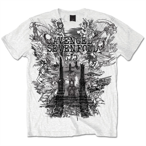 AVENGED SEVENFOLD - LAND OF CAIN - bianco