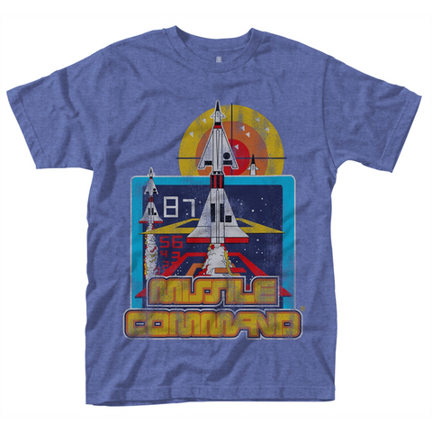 ATARI - MISSILE COMMAND - Indaco - (L) - T-Shirt