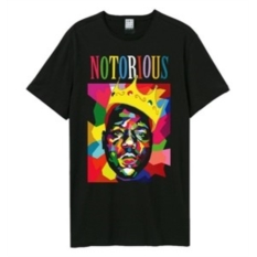 NOTORIOUS B.I.G - GEO CROWN - NERO - (L) - T-SHIRT - AMPLIFIED