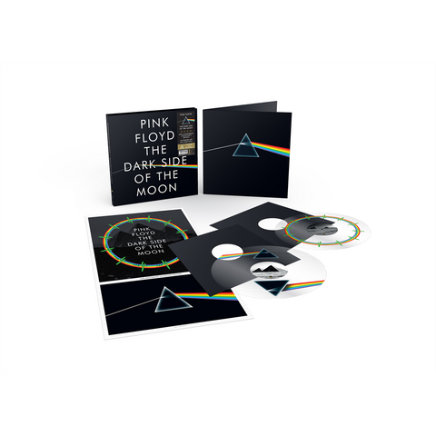 PINK FLOYD - THE DARK SIDE OF THE MOON (2LP - CLEAR | UV ARTWORK | LTD ED - 50TH ANN | REM24 - 1973)