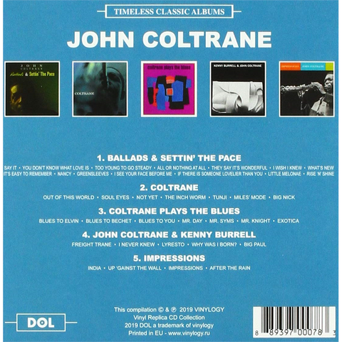 JOHN COLTRANE - TIMELESS CLASSIC ALBUMS (4cd - Impressions)