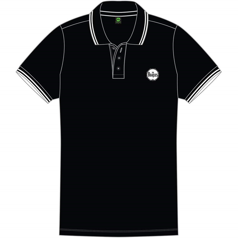 THE BEATLES - Polo - DRUM Logo - T-Shirt