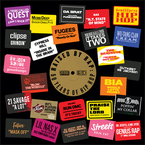 RAISED BY RAP - ARTISTI VARI - RAISED BY RAP: 50 YEARS OF HIP HOP (2LP - COMPILATION - 2023)