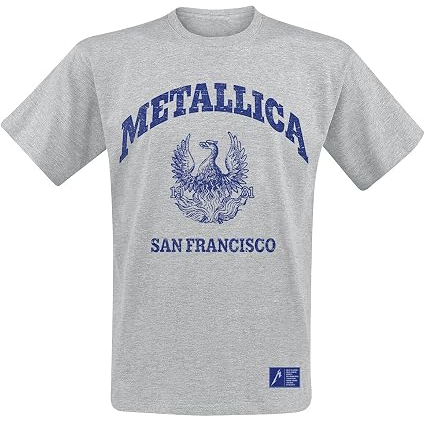 METALLICA - COLLEGE CREST - GRIGIO - M - T-SHIRT