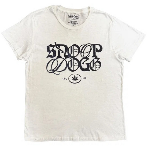 SNOOP DOGG - LETTERING MASH UP - BIANCO - (L) - TSHIRT