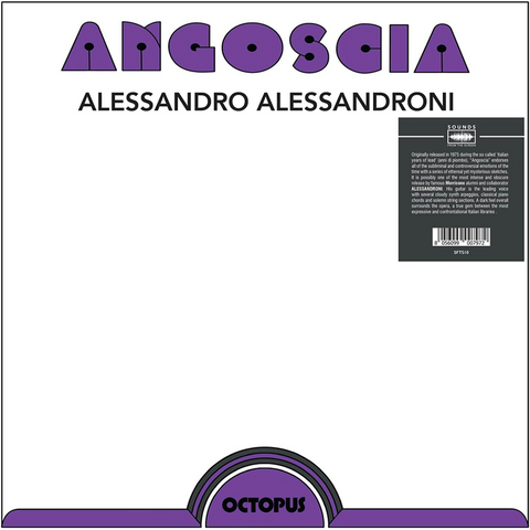 ALESSANDRO ALESSANDRONI - SOUNDTRACK - ANGOSCIA (LP - REM'25 - 1975)