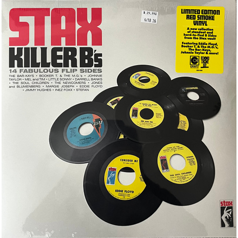 STAX - ARTISTI VARI - STAX KILLER B'S (LP - COMPILATION | ROSSO - RSD'26)