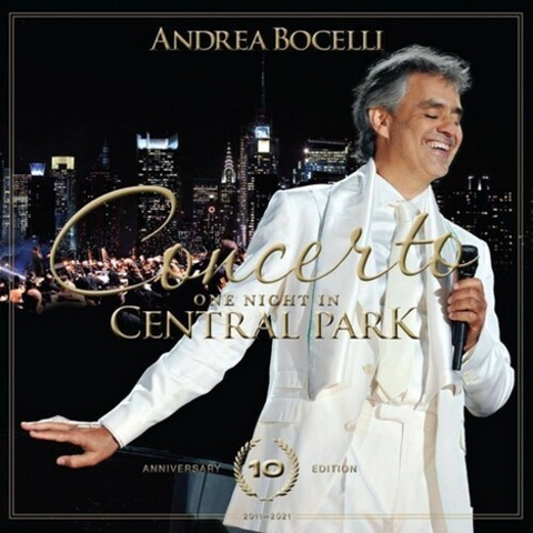 ANDREA BOCELLI - CONCERTO: One Night In Central Park (2LP - 10th ann | gold ltd ed | rem'21 - 2011)