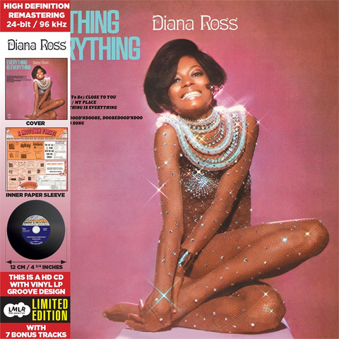 DIANA ROSS - EVERYTHING IS EVERYTHING (1970 - rem18 - 7 bonus tracks | vinyl replica)