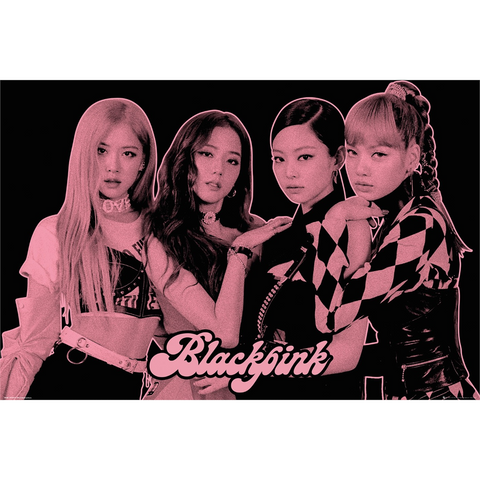 BLACKPINK - GROUP PINK - POSTER - 830 - 61X91.5CM