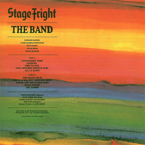THE BAND - STAGE FRIGHT (LP - 50th ann - 1970)