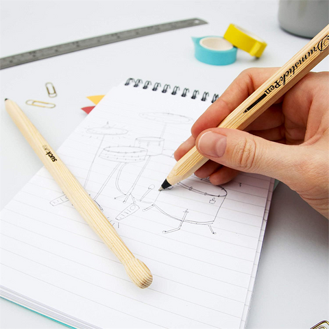 SUCK DRUMSTICK PEN - PENNE - BACCHETTE BATTERIA  - DRUMSTICK PEN | BLACK / NERO
