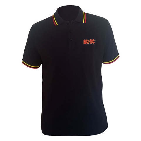 AC/DC - CLASSIC LOGO - NERO - (M) - POLO